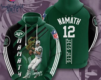 New York Jets Joe Namath All Over Printed Hoodie 3D All Over Print best gift personalized