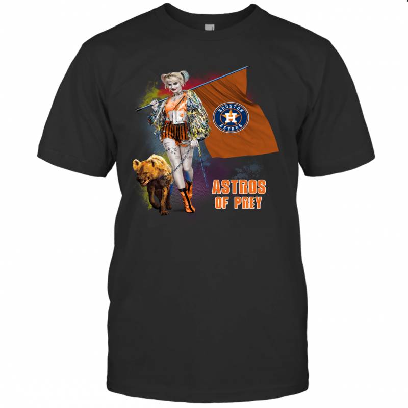 Harley Quinn flag Houston Astros Of Prey T-Shirt