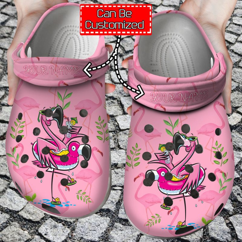 Cute Pink Flamingo clog Shoes Flamingo