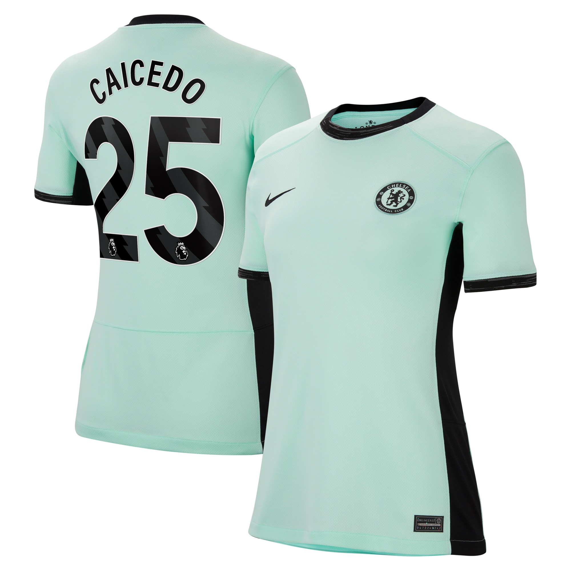 Moisés Caicedo Chelsea Women's 2023/24 Third Stadium Replica Player Jersey – Mint