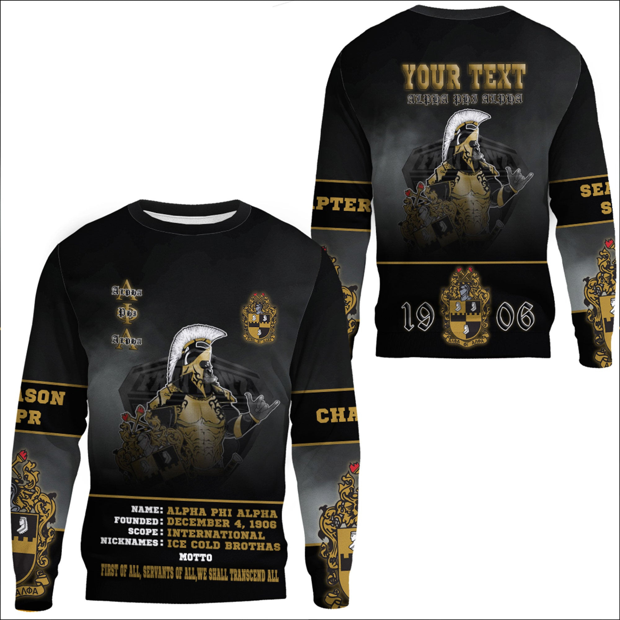 Africazone Clothing – Alpha Phi Alpha Motto Sweatshirts A35