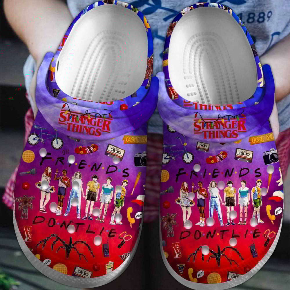 Stranger Things Friends Dont Lie Movie Crocss Clogs For Men Women And Kid Uuxvclsn