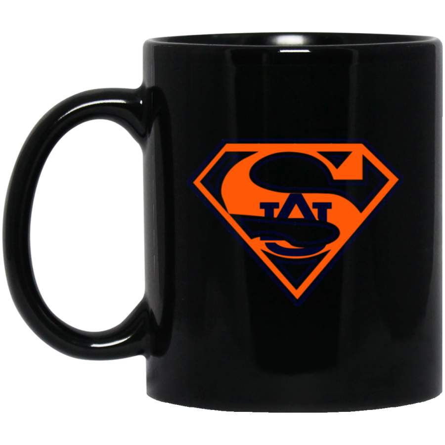 Auburn Tigers Superman Mug 11 oz 15 oz Black Mug