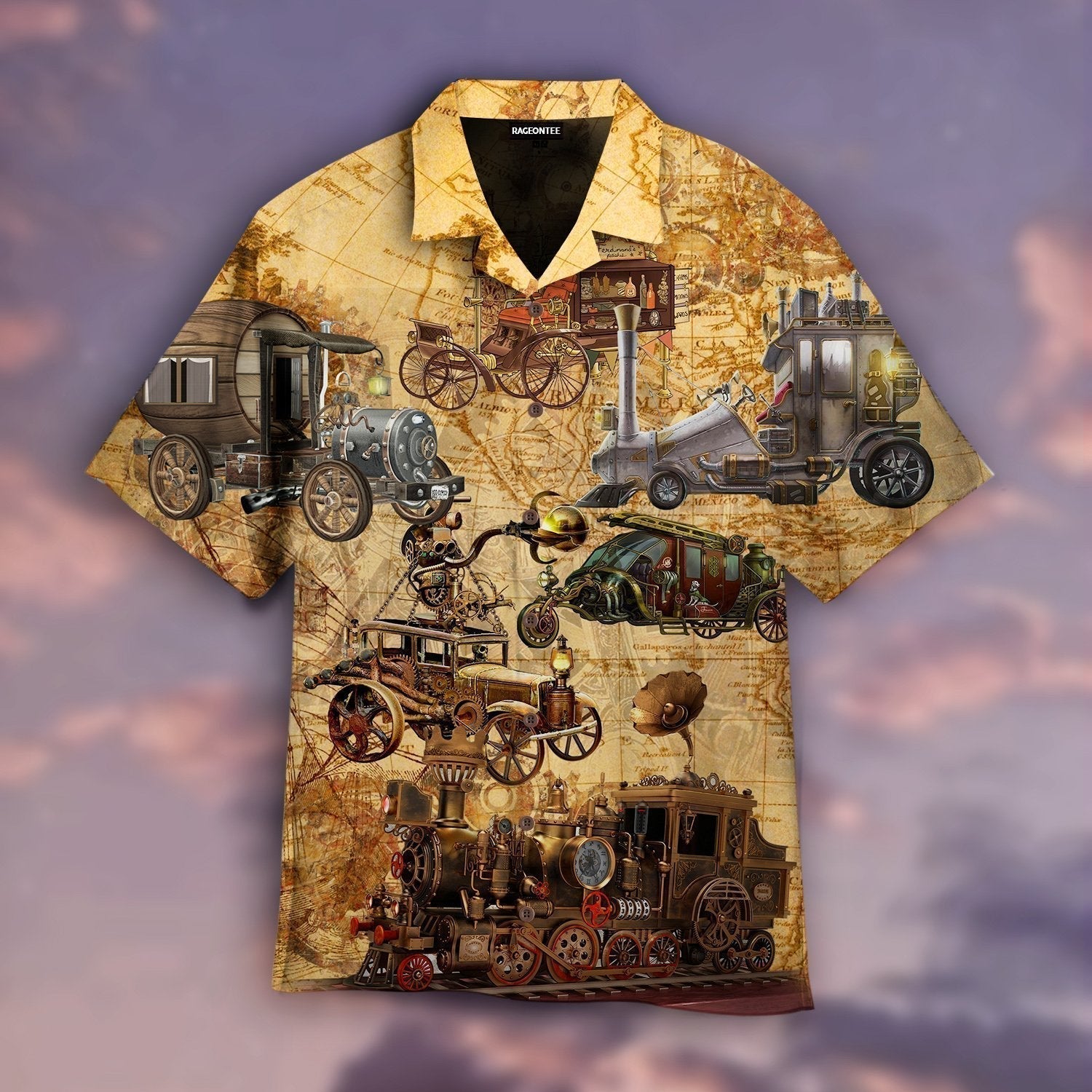 Steampunk Vehicle Design Hawaii Shirt For Men And Women Ha91067