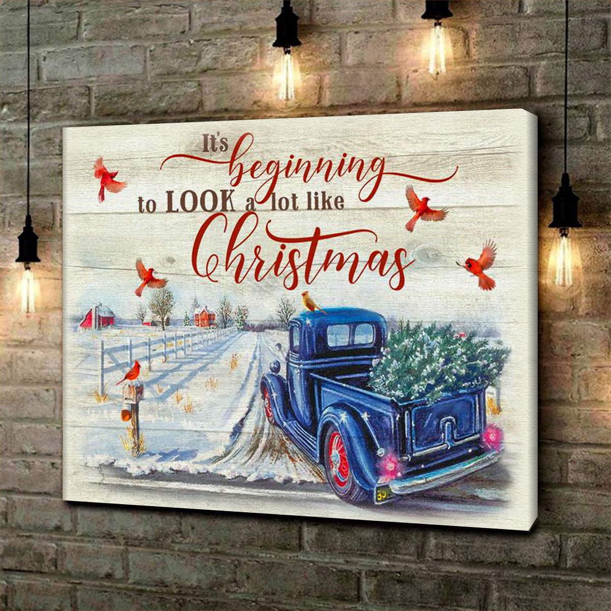 Personalized It_S Beginning To Look A Lot Like Christmas Gift Idea – Canvas Prints Poster Wall Art