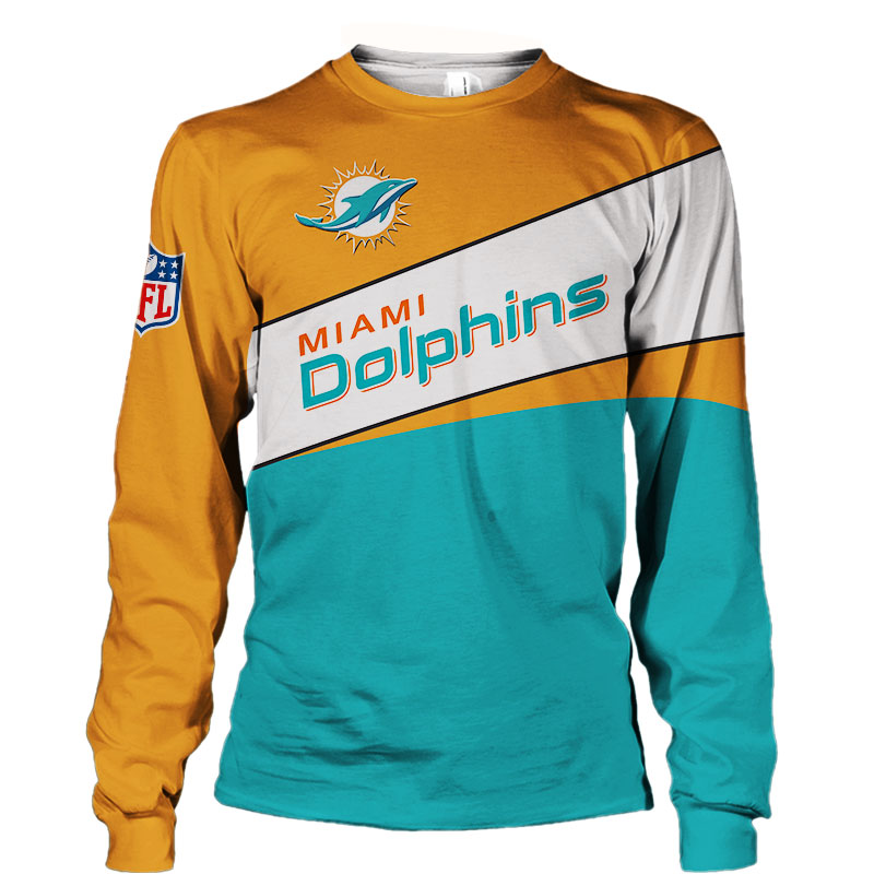 Miami Dolphins Sweatshirt 3D Long Sleeve New Design