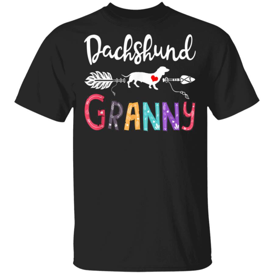 Vintage Dachshund Granny Outfits Dog Mom Grandma Gifts Doxie TShirt