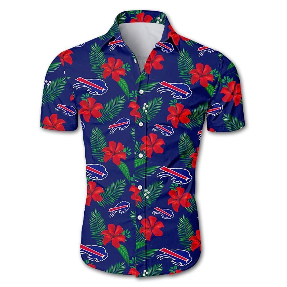 Buffalo Bills Tropical Flower Hawaii Shirt White Men Women Beach Wear Short Sleeve Ha72557