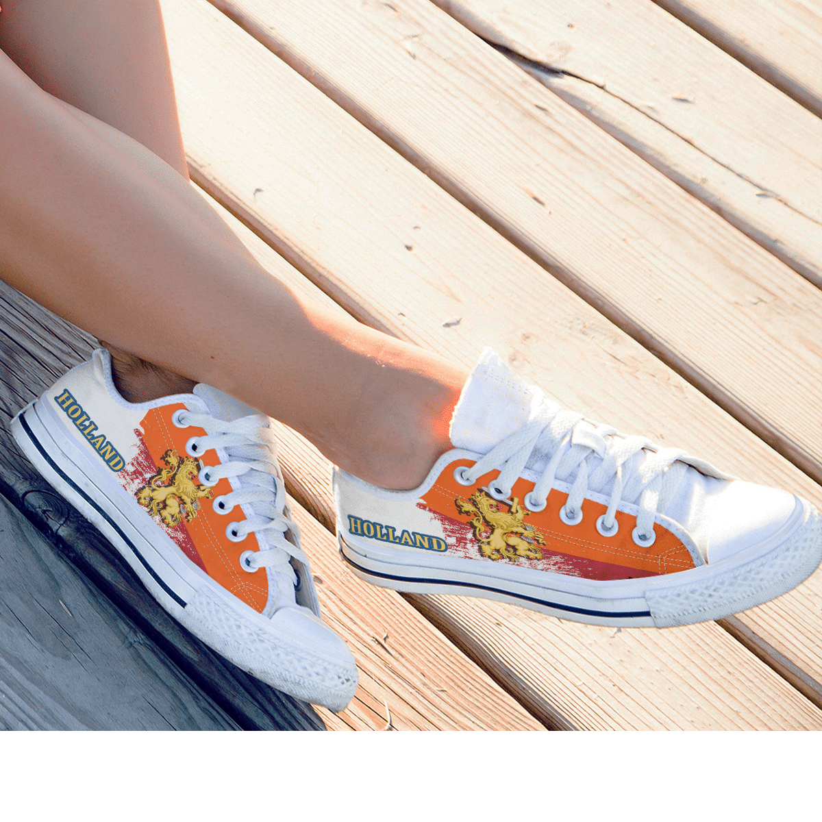 (Holland) Netherlands Lion Special Low Top Shoes A7