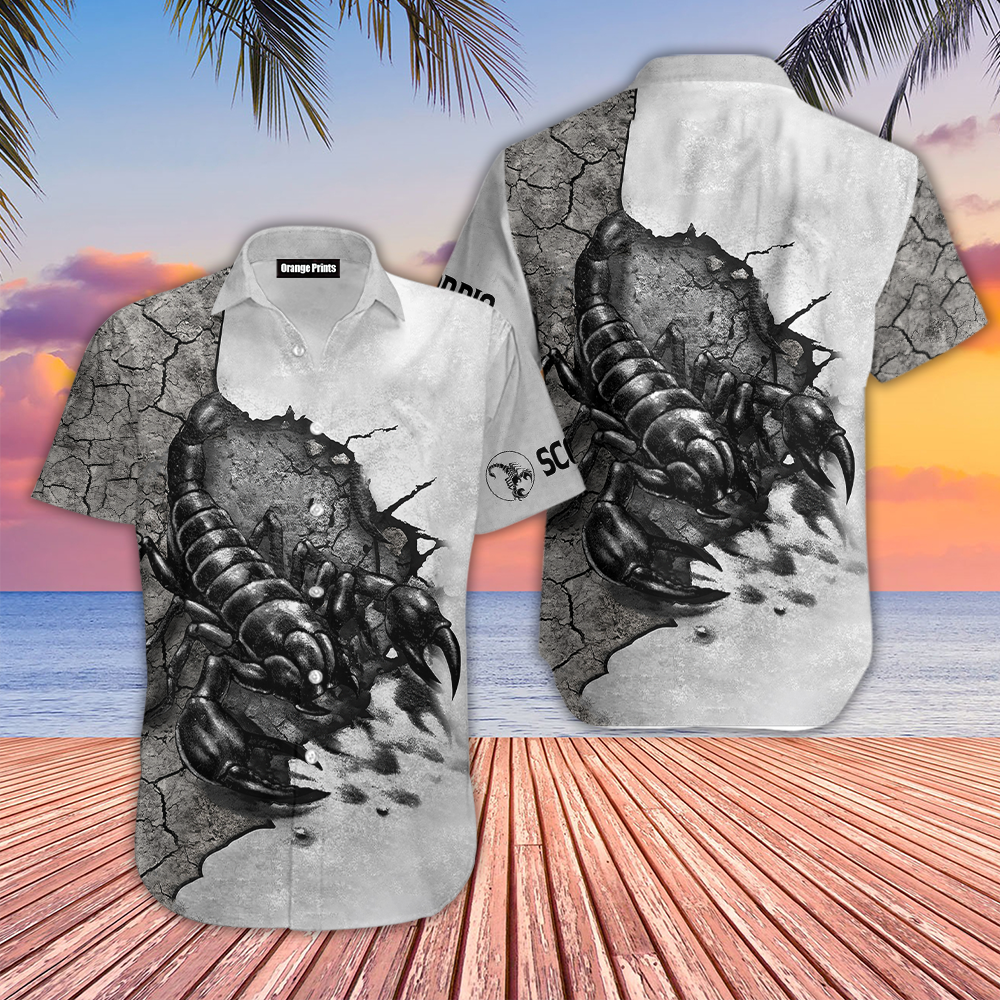 Scorpio Tattoo Hawaii Shirt For Men And Women Ha78144