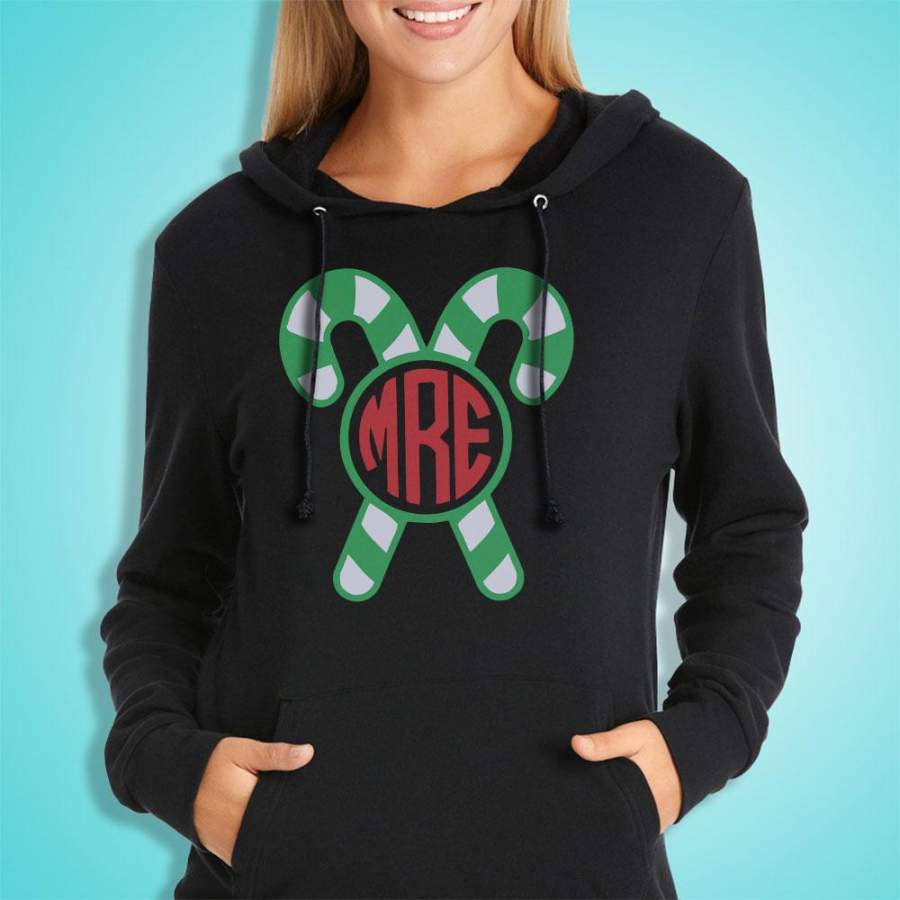 Candy Cane Christmas Gym Sport Runner Yoga Christmas Funny Quotes Women’S Hoodie