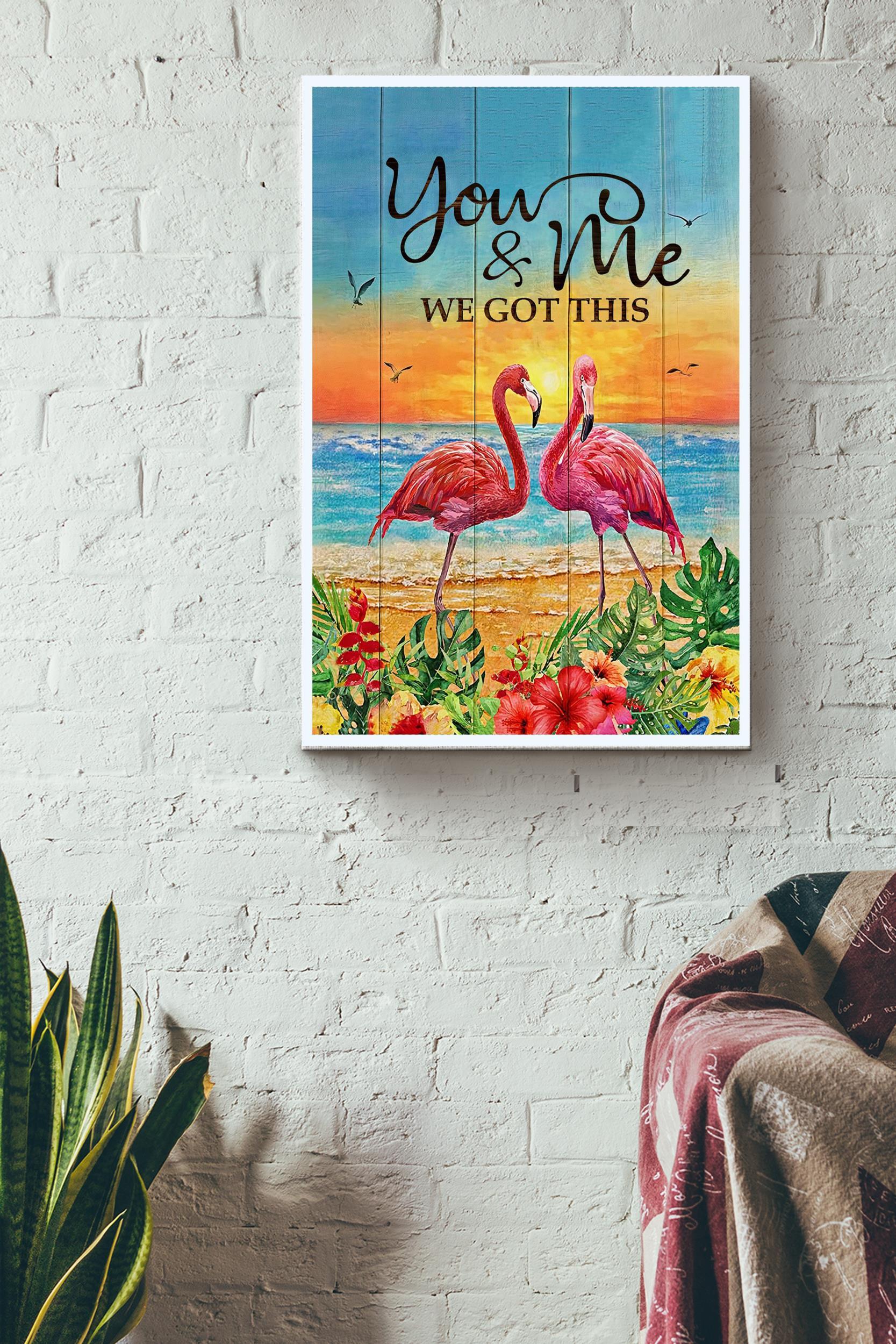 You And Me We Got This Poster – Animals Wall Art – Gift For Lovers Soulmate Sweetheart Sweetie Bedroom Decor Home Decor Wrapped Canvas