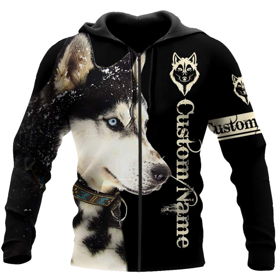 Husky custom 3d hoodie shirt for men and women DD08252002