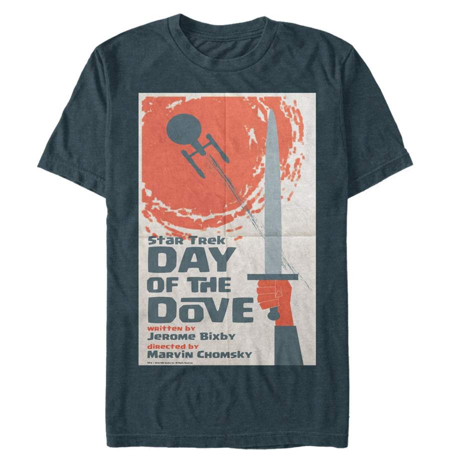 Star Trek Men’s Day of the Dove Episode Poster  T Shirt