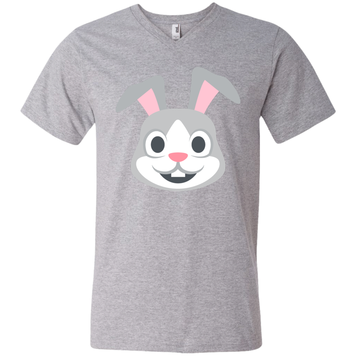 Rabbit Face Emoji Men’S V-Neck T-Shirt