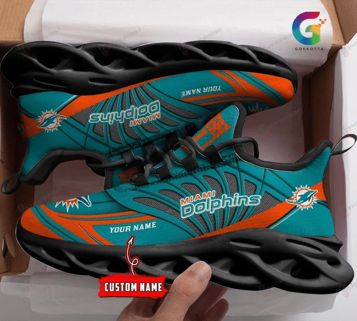 Miami Dolphins Yezy Running Sneakers 656