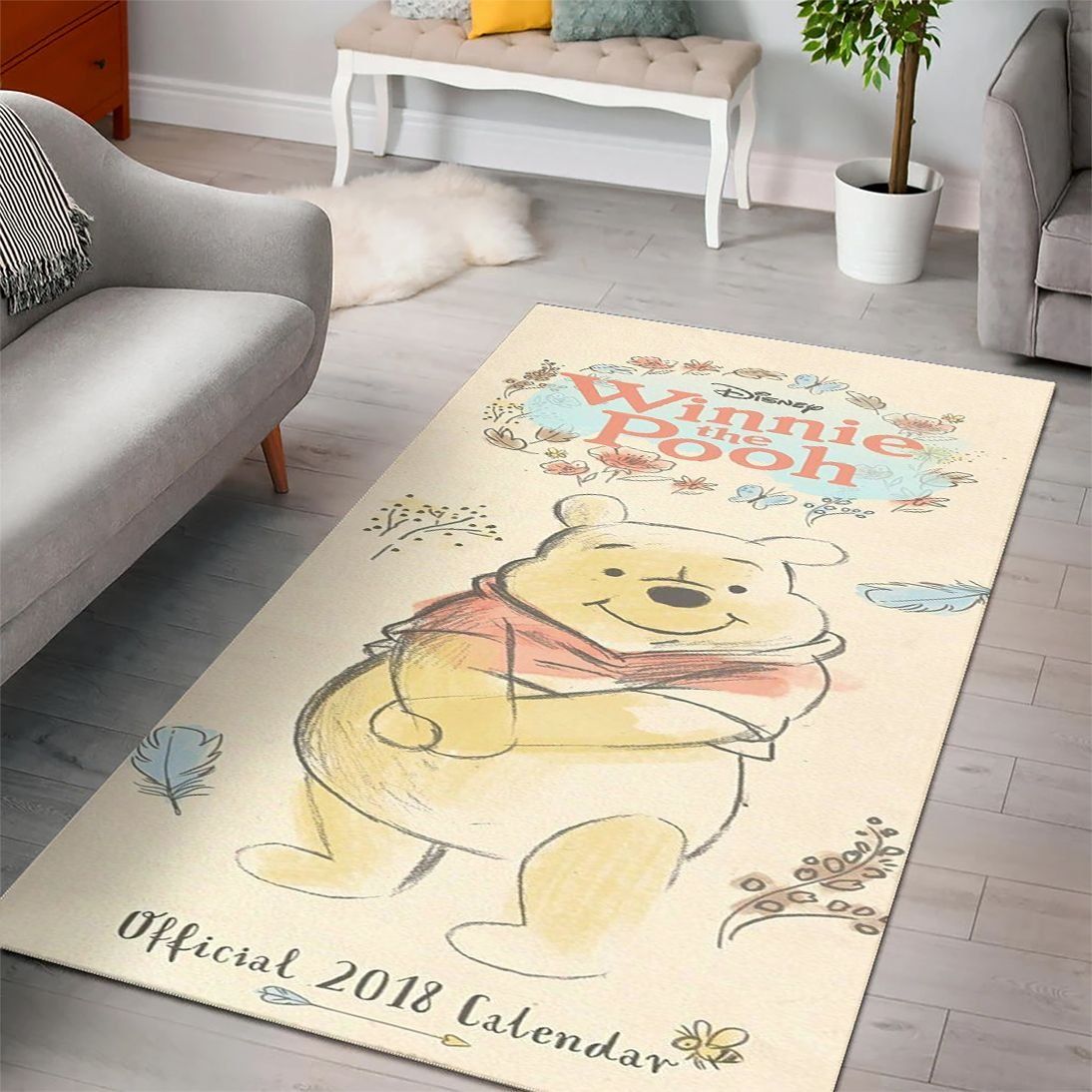 Winnie The Pooh Disney Collection Area Rugs Living Room Carpet Floor Decor The US Decor