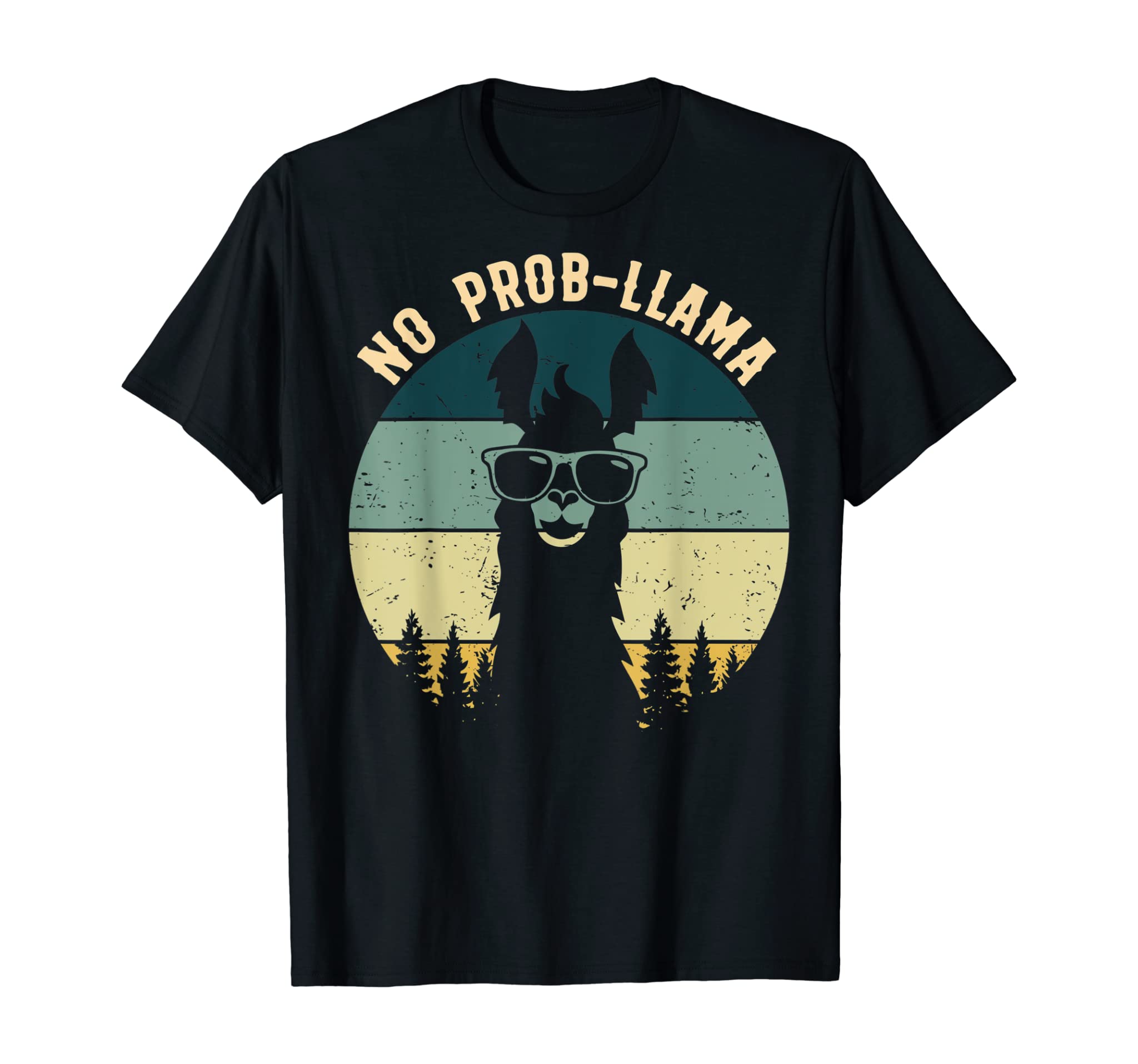 NO PROB-LLAMA Vintage Llama Alpaca T-Shirt