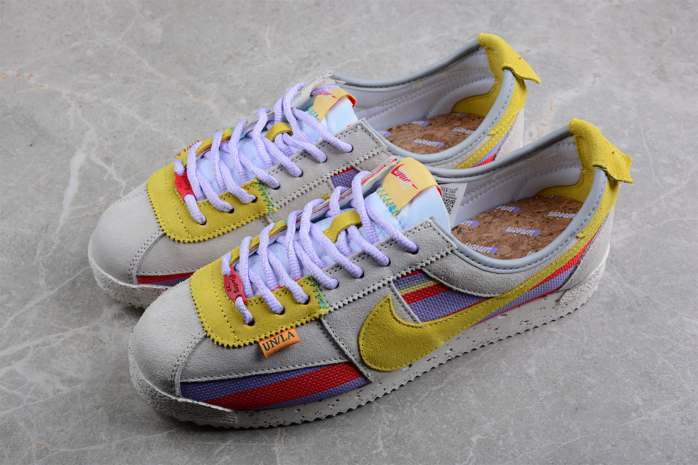 Union LA x Nike Cortez Lemon Frost Shoes Sneakers SNK427145494