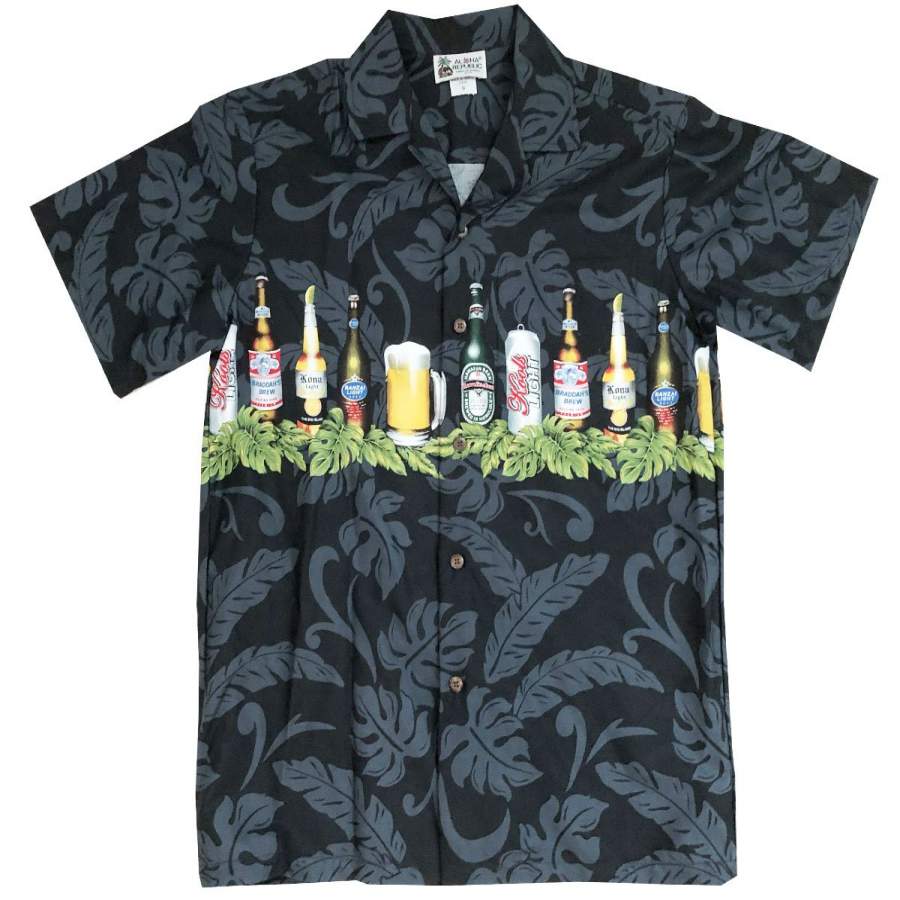 Beer is My Life Black Hawaiian Shirt