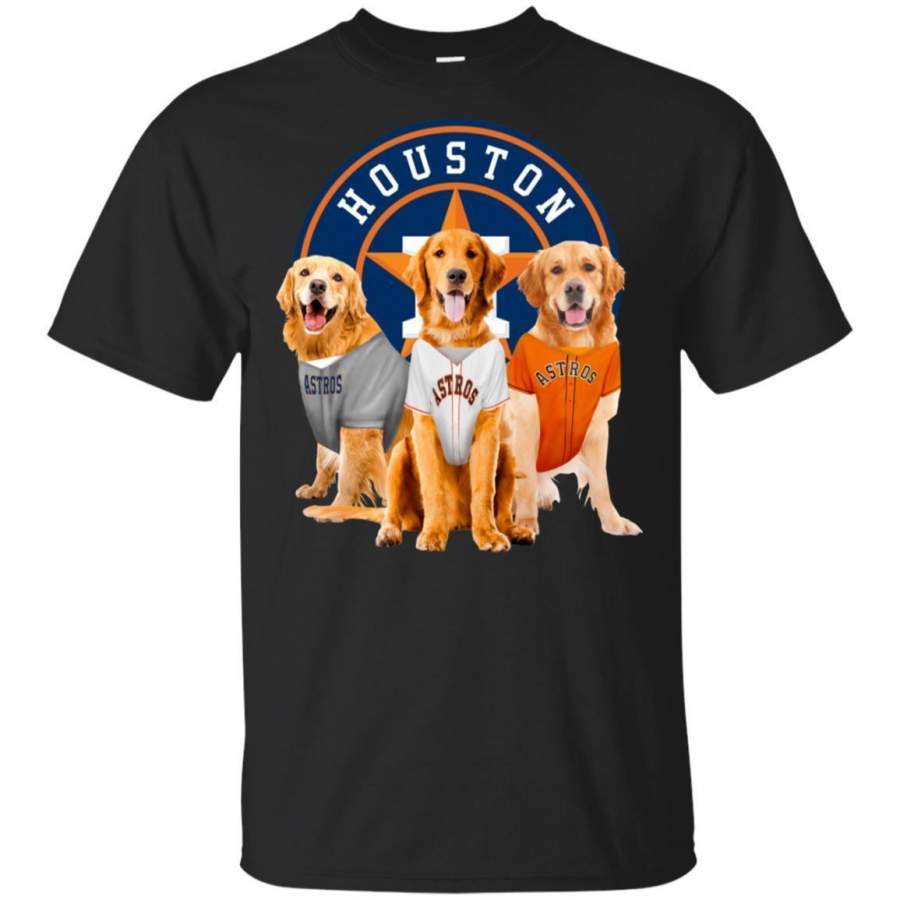 Golden Retriever Dog And Houston Astros Fan Shirt HT208