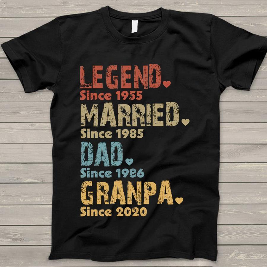 Legend Married Dad Grandpa T Shirt