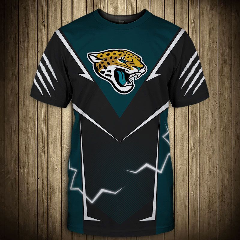 Jacksonville Jaguars T-Shirts Lightning Graphic Gift For Men