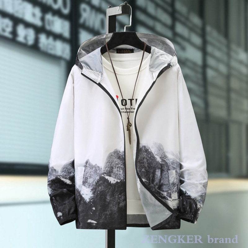 Summer Jacket Outdoor Thin Oversized Jacket 9XL 10XL Stitching Color Ultra-thin Sports Coat Mens Clothing 8XL 9XL 10XL alx