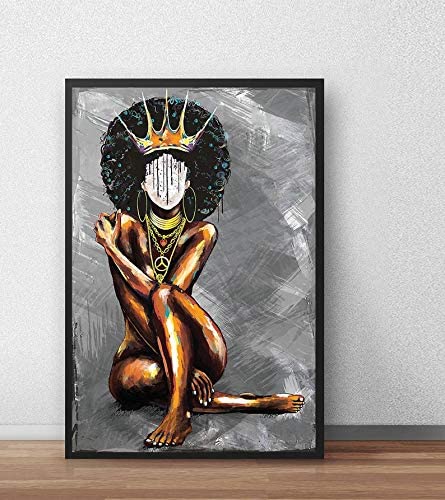 Lack Girl Magic Poster – African American Black Queen Poster, Black Woman Poster, Gift For Black, Black Poster, Black Woman Prints Canvas