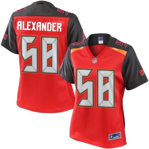 Womens Tampa Bay Buccaneers Kwon Alexander NFL Pro Line Team Color Jersey