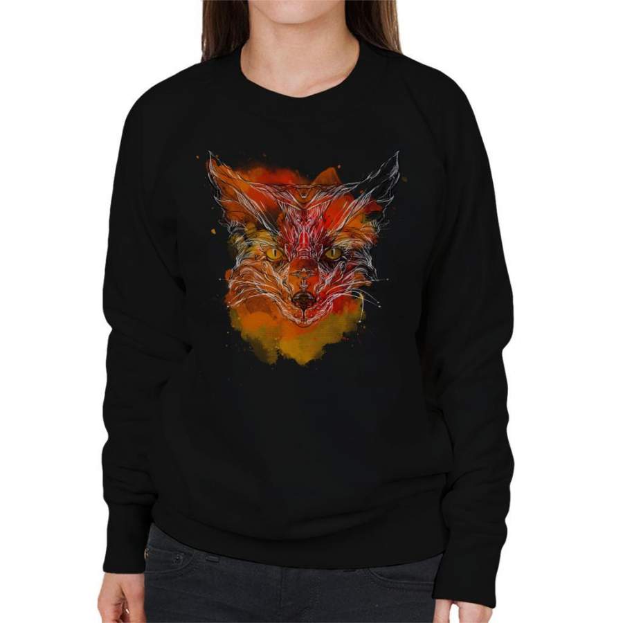 Ornamental Fox Women’s Sweatshirt