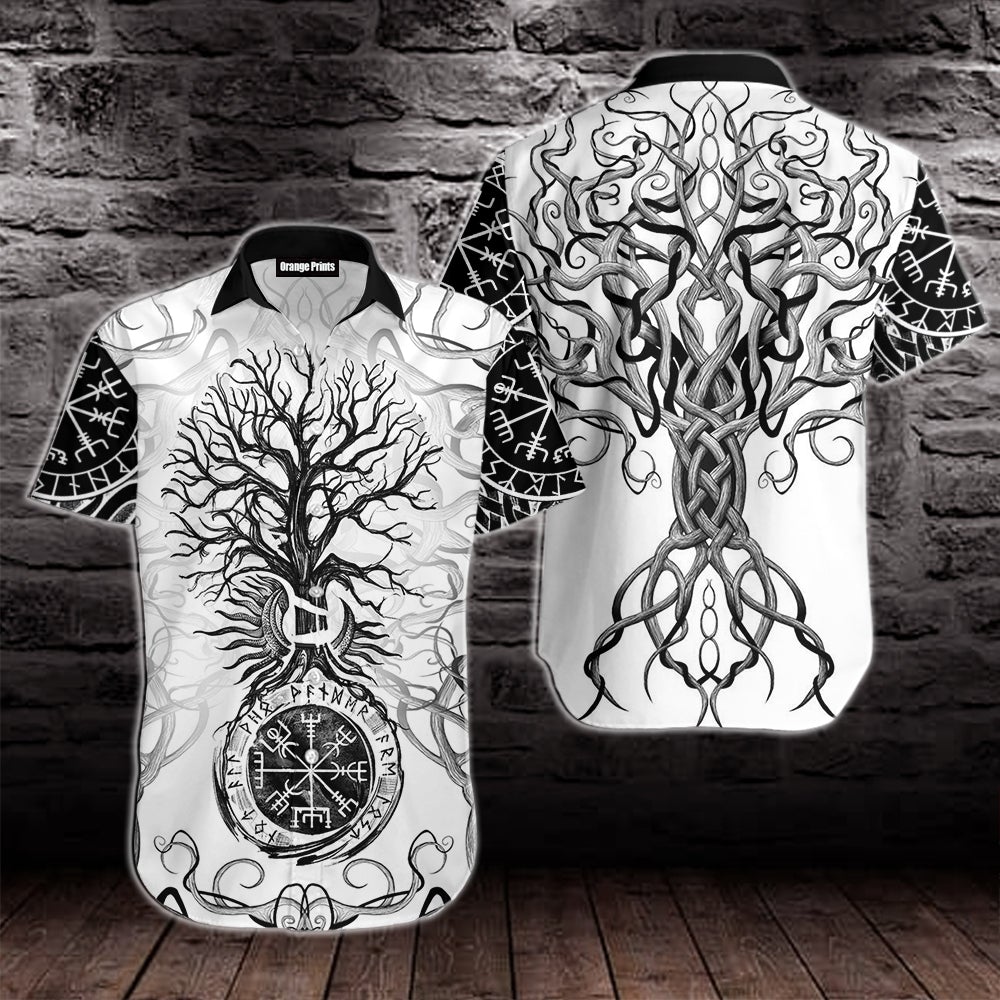 Vikings Tree Of Life Tattoo Hawaii Shirt For Men Women Ha102422