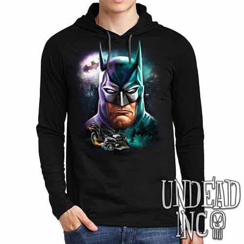 Batman – Mens Long Sleeve Hooded Shirt