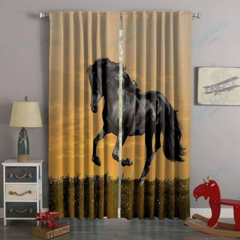 3D Printed Horse Style Custom Living Room Curtains