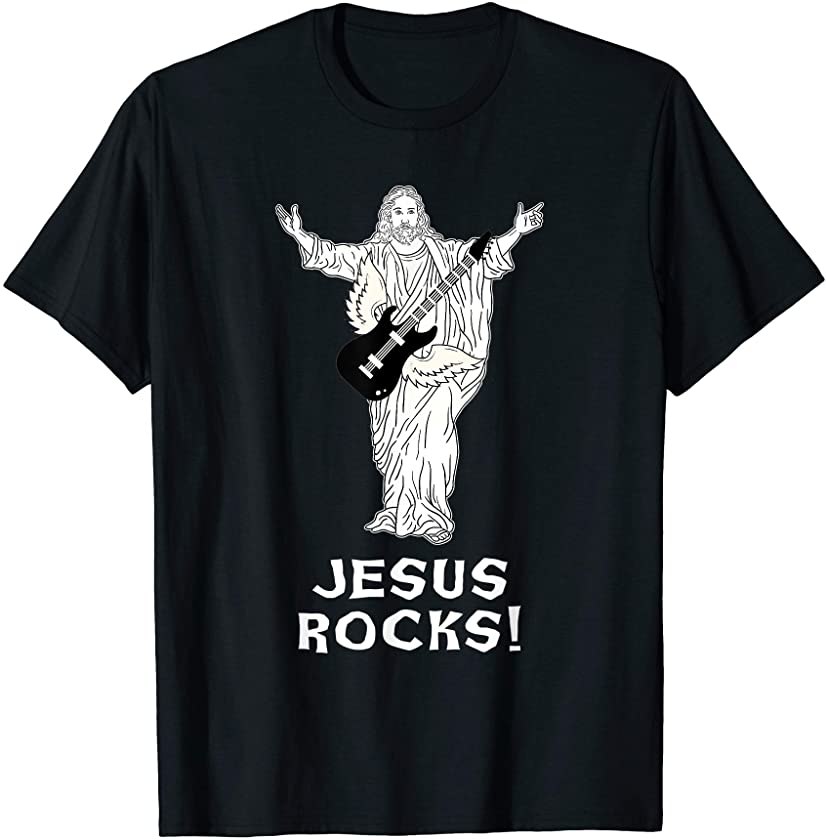 Jesus Rocks! Rock N Roll Jesus T-Shirt