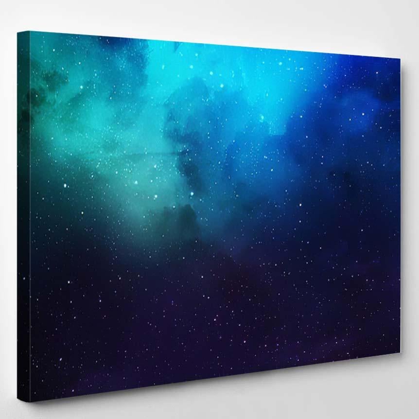 Abstract Space Nebula Backgrounds – Galaxy Sky And Space Canvas Print