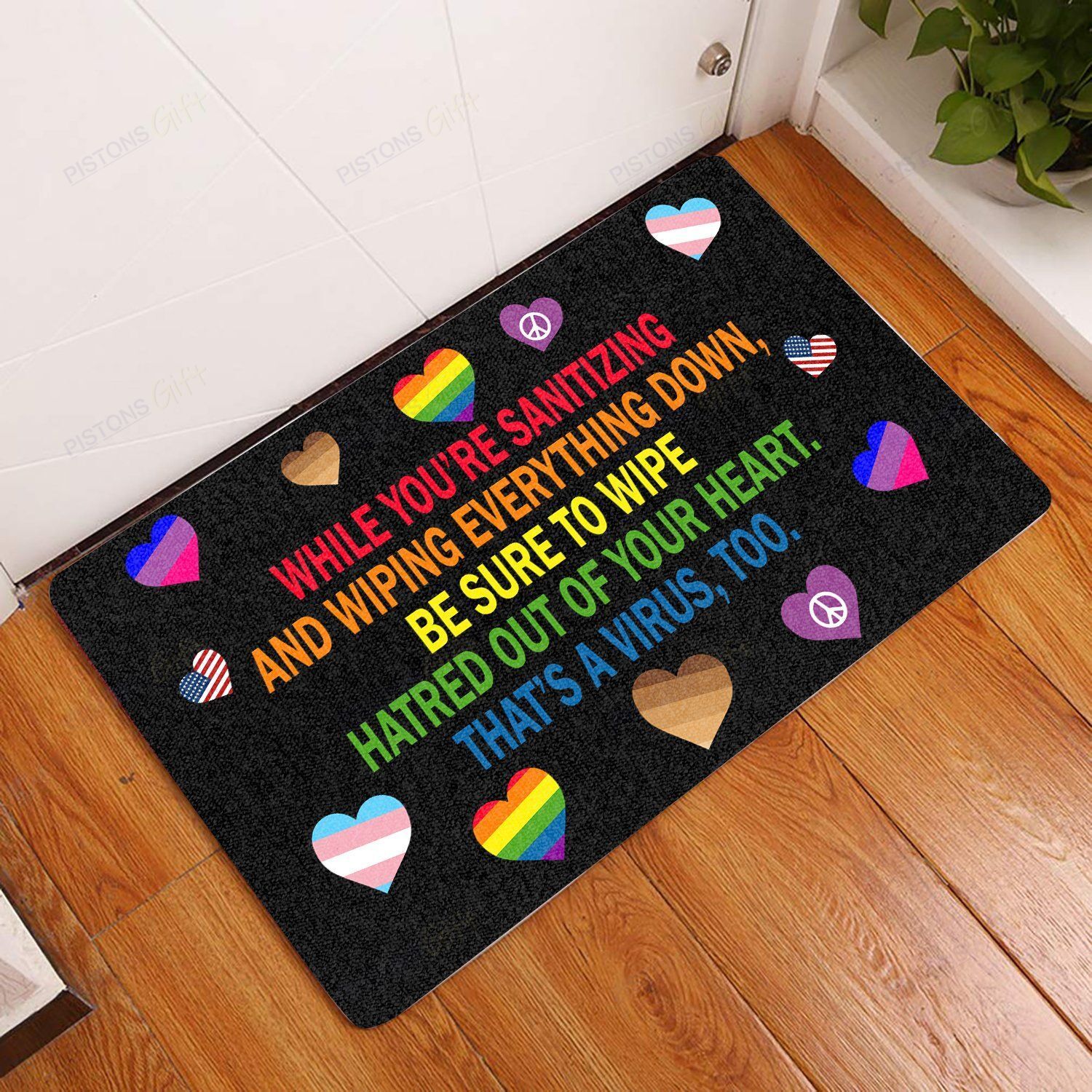 While You’re Sanitizing All Over Printing Doormat