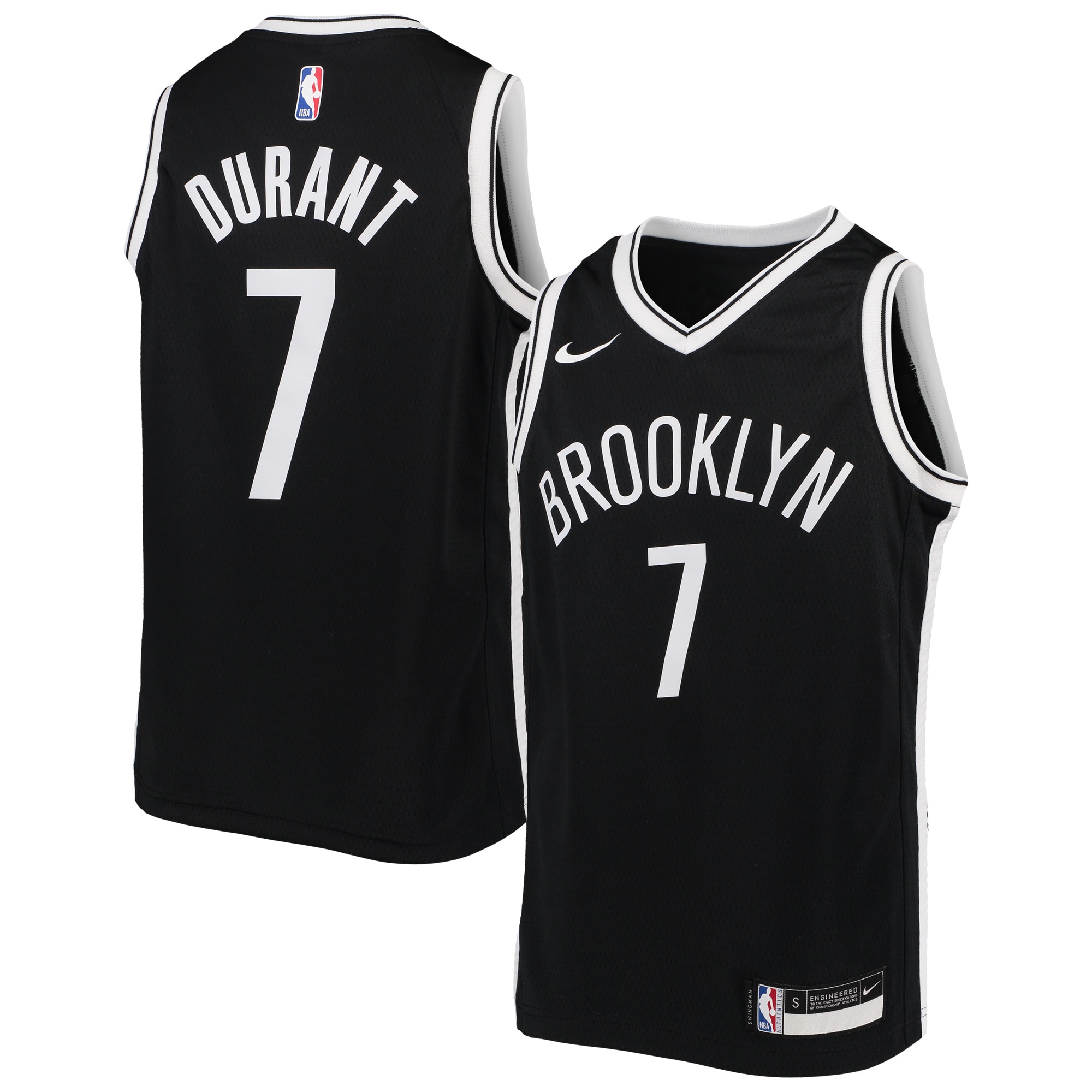 Kevin Durant Brooklyn Nets Youth Swingman Jersey – Icon Edition – Black