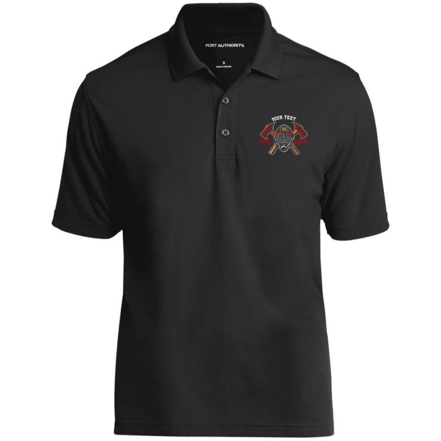 Custom Embroidered Firefighter Polo Shirt – Firefighter Clothing – Mesh PoloQW QE