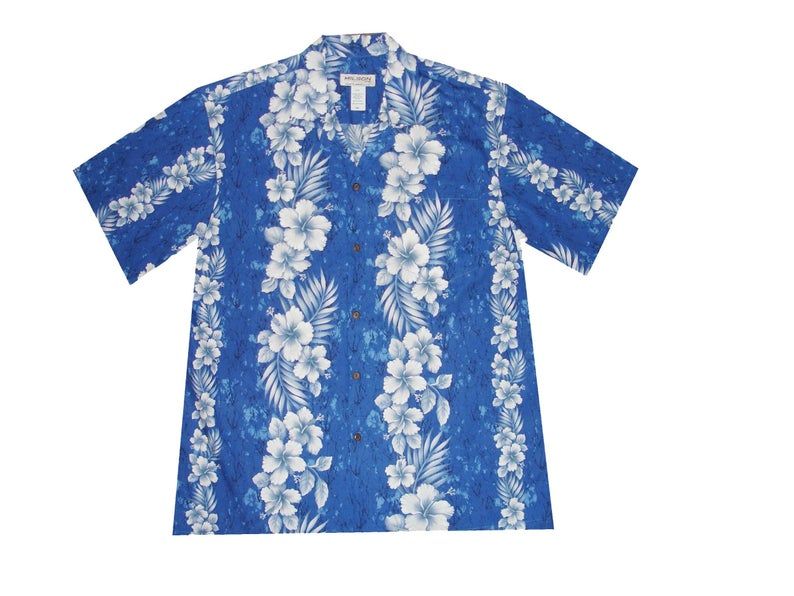 Flowers Blue White Best Design Hawaii Shirt Ha76332