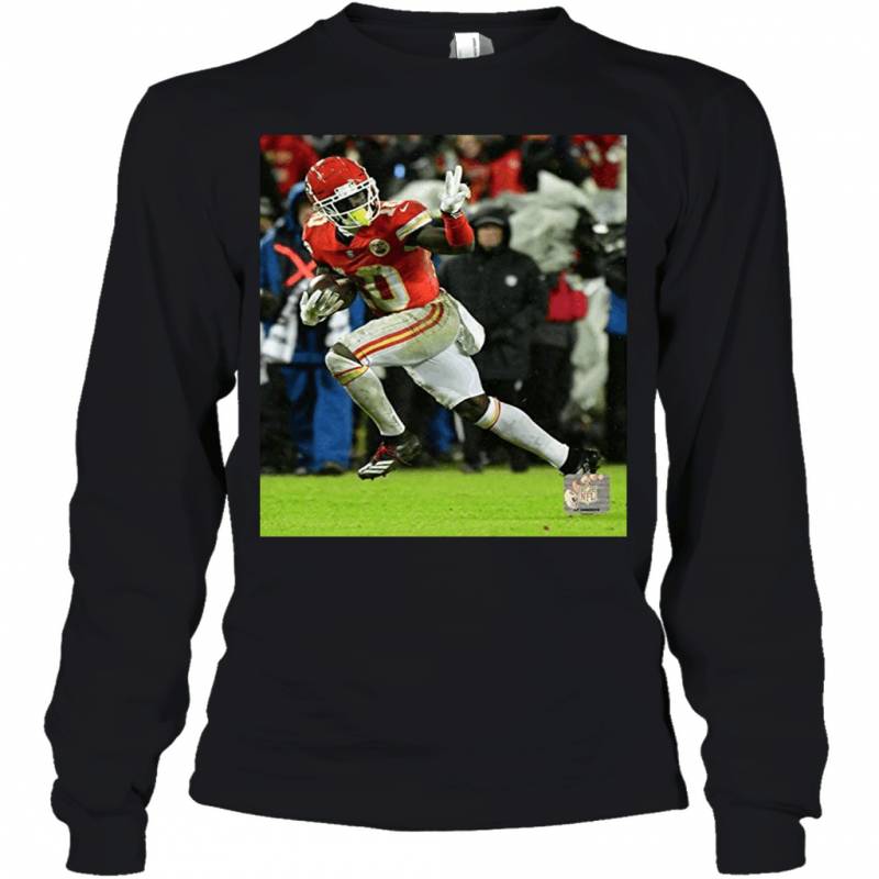 Tyreek Hill Kansas City Chiefs 2018 Action Youth Long Sleeve