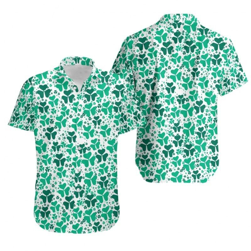 Irish St Patricks Day Hawaii Button Up Shirt For Men Ha72082