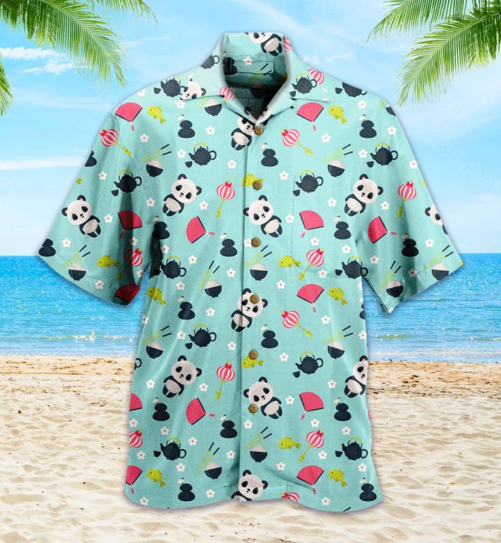 Panda Patterns 3D Hawaiian Shirt