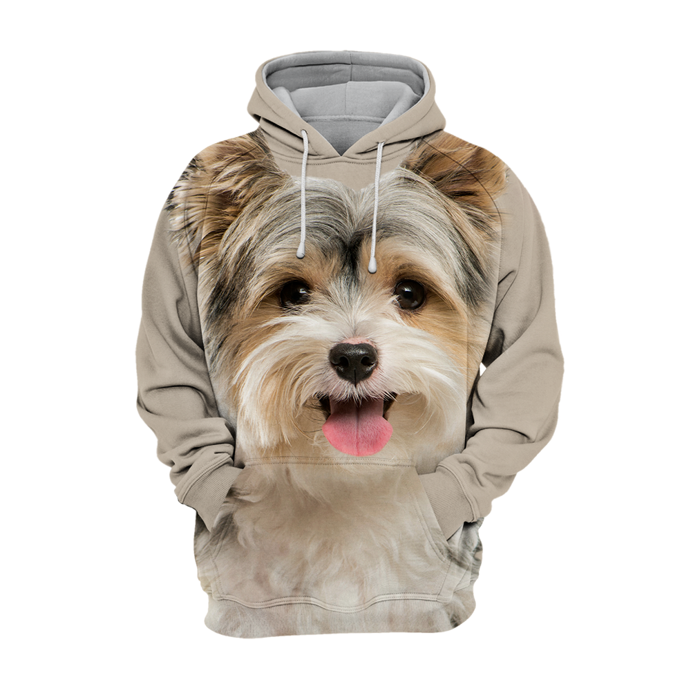 Unisex 3D Graphic Hoodies Animals Dogs Yorkshire Terrier Yorkie Happy