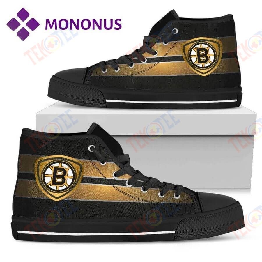 Mens Womens The Shield Boston Bruins High Top Shoes Black TMT231