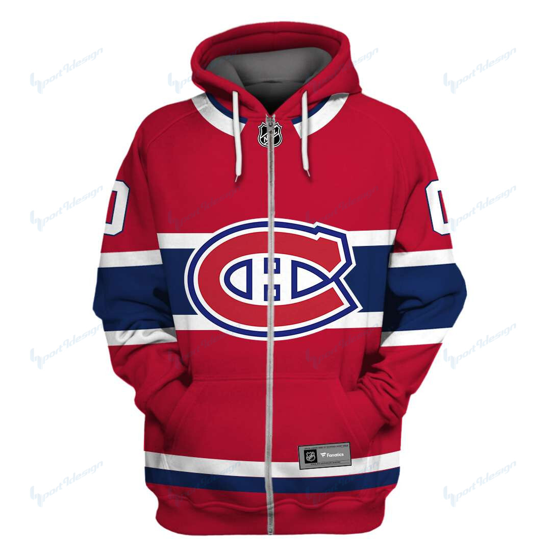 Montreal Canadiens Limited Edition All Over Print Hoodie Sweatshirt Zip Hoodie T Shirt Unisex 819