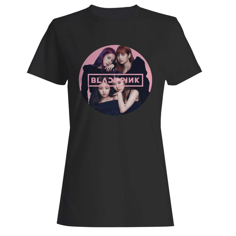 Black Pink K Pop Logo Woman’s T-Shirt