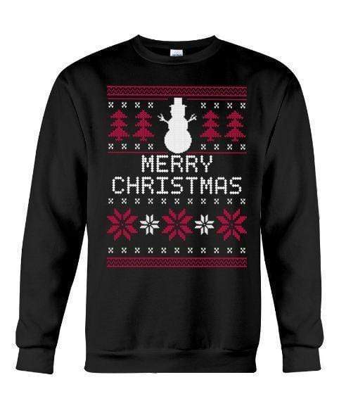 Snow Man Merry Christmas – Unisex – Sizes Small to 5XL Ugly Christmas Sweater