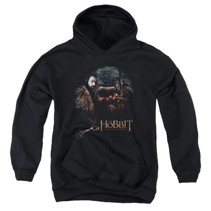 The Hobbit Cauldron Kids Youth Hoodie Black