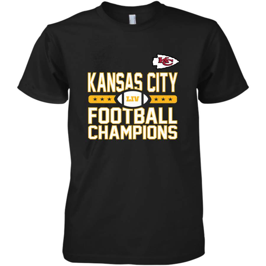 Kansas City Sideline Football _ The City Of Champions LIV Men’s Premium T-Shirt